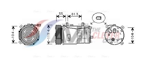 AVA CLEVER CHOICE AIAK003 Compressor, air conditioning