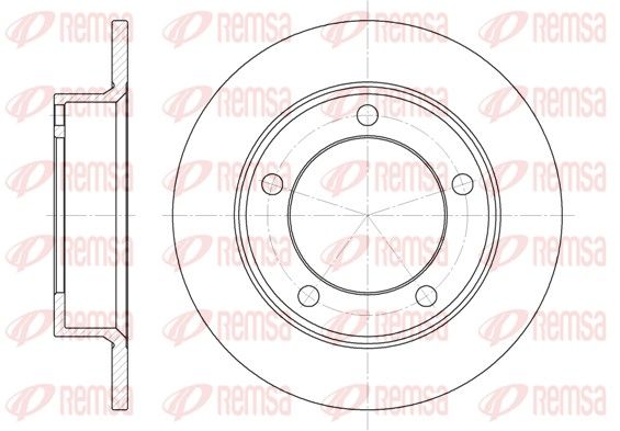 REMSA 6257.00 Brake disc