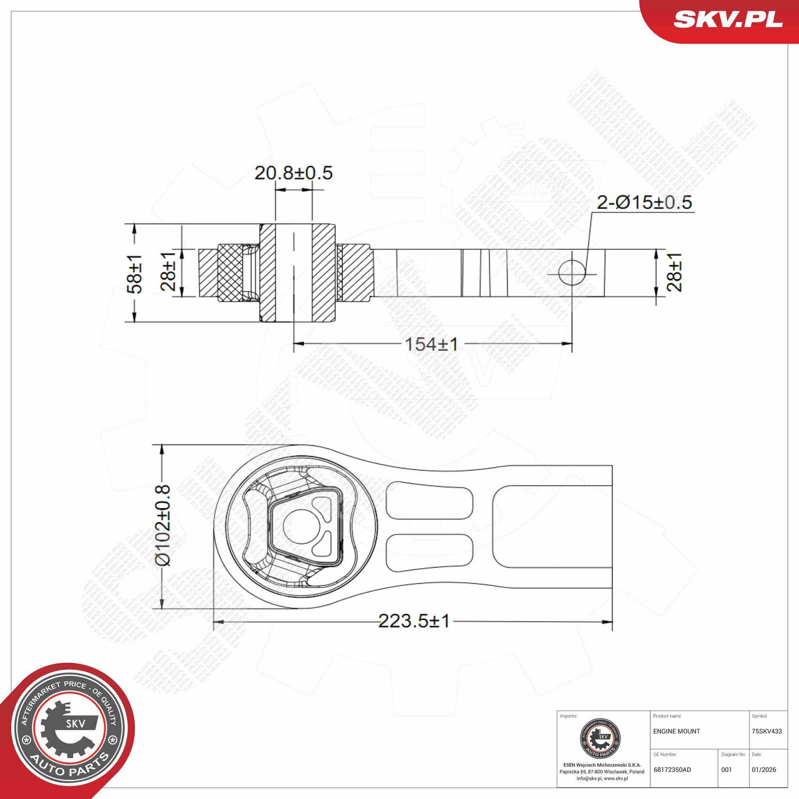Mounting, engine-3