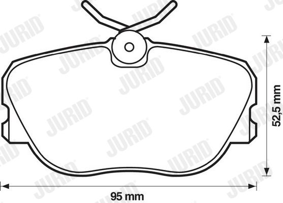 stabdžių trinkelių rinkinys, diskinis stabdys-1