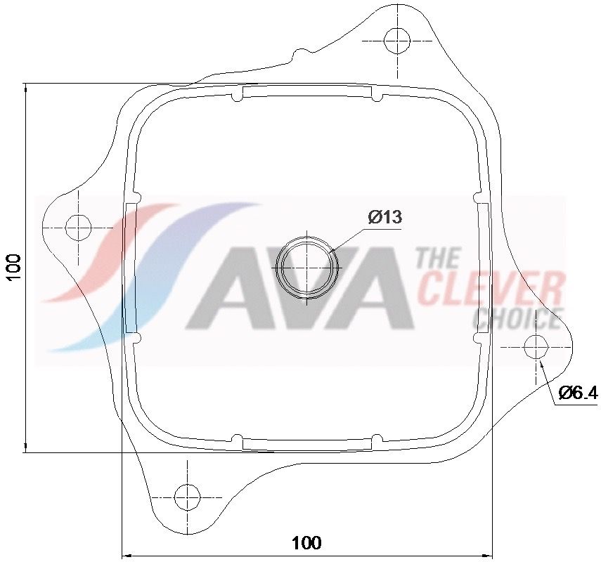 AVA CLEVER CHOICE HD3343 Oil cooler, engine oil