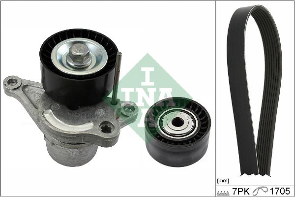 SCHAEFFLER INA 529 0423 10 V-ribbed belt set