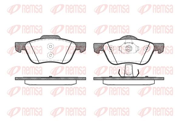 REMSA 0844.00 Brake pad set, disc brake