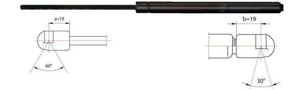Gas Spring, bonnet