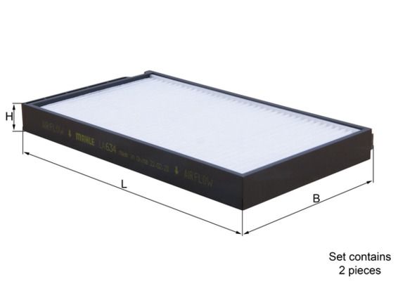 KNECHT LA 634/S Filtras, salono oras