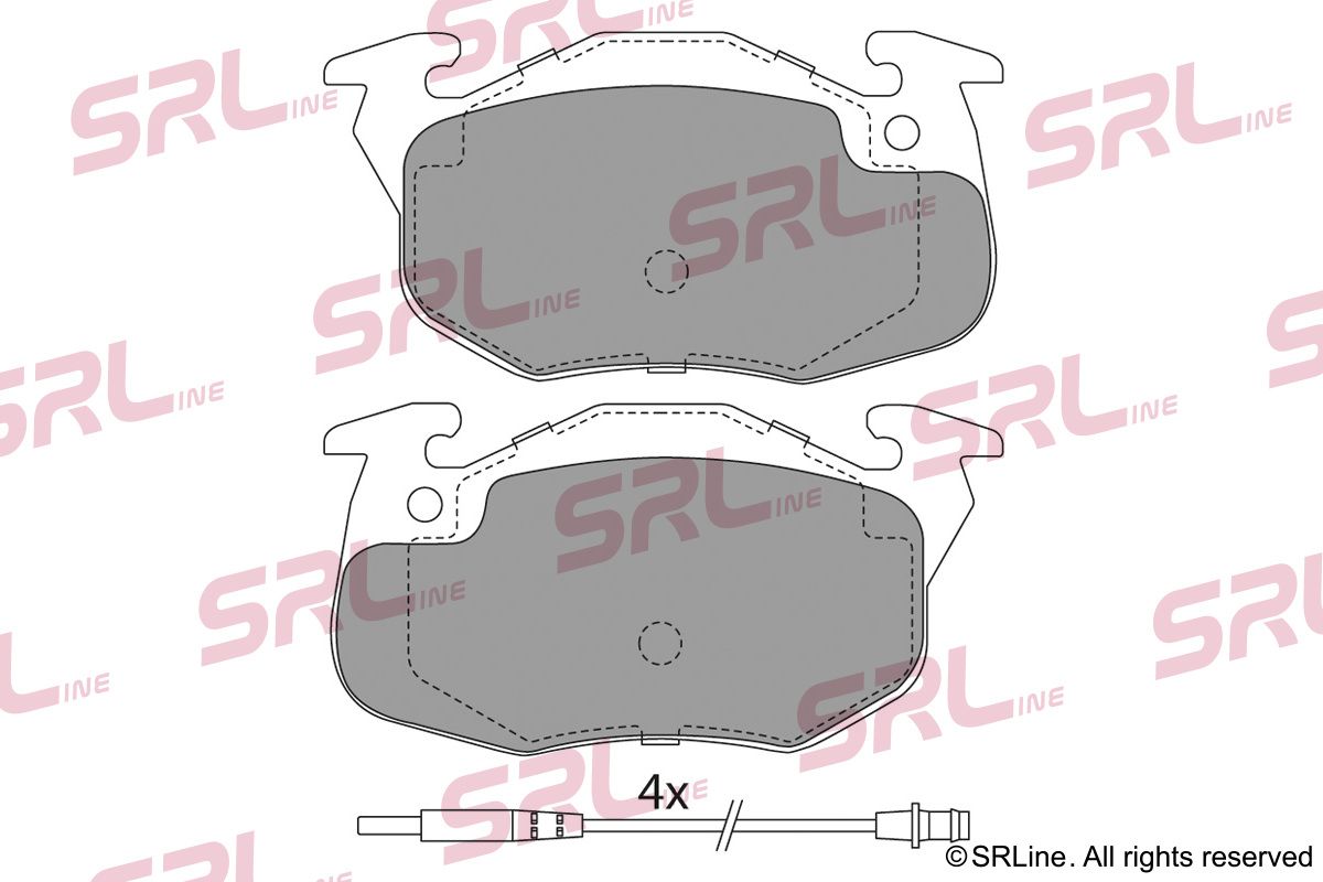SRLINE S70-0049 Brake pad set, disc brake