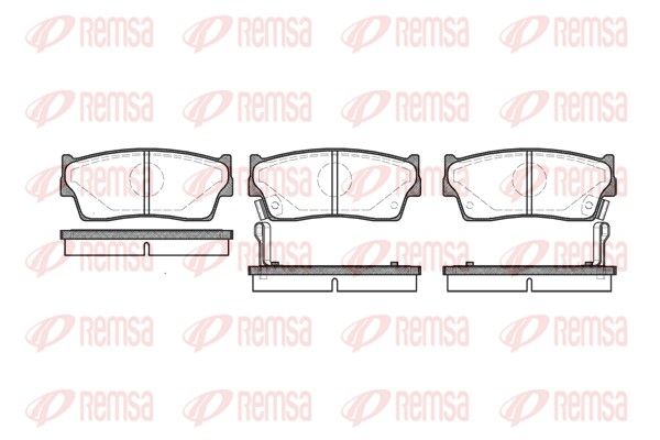 REMSA 0289.02 Brake pad set, disc brake