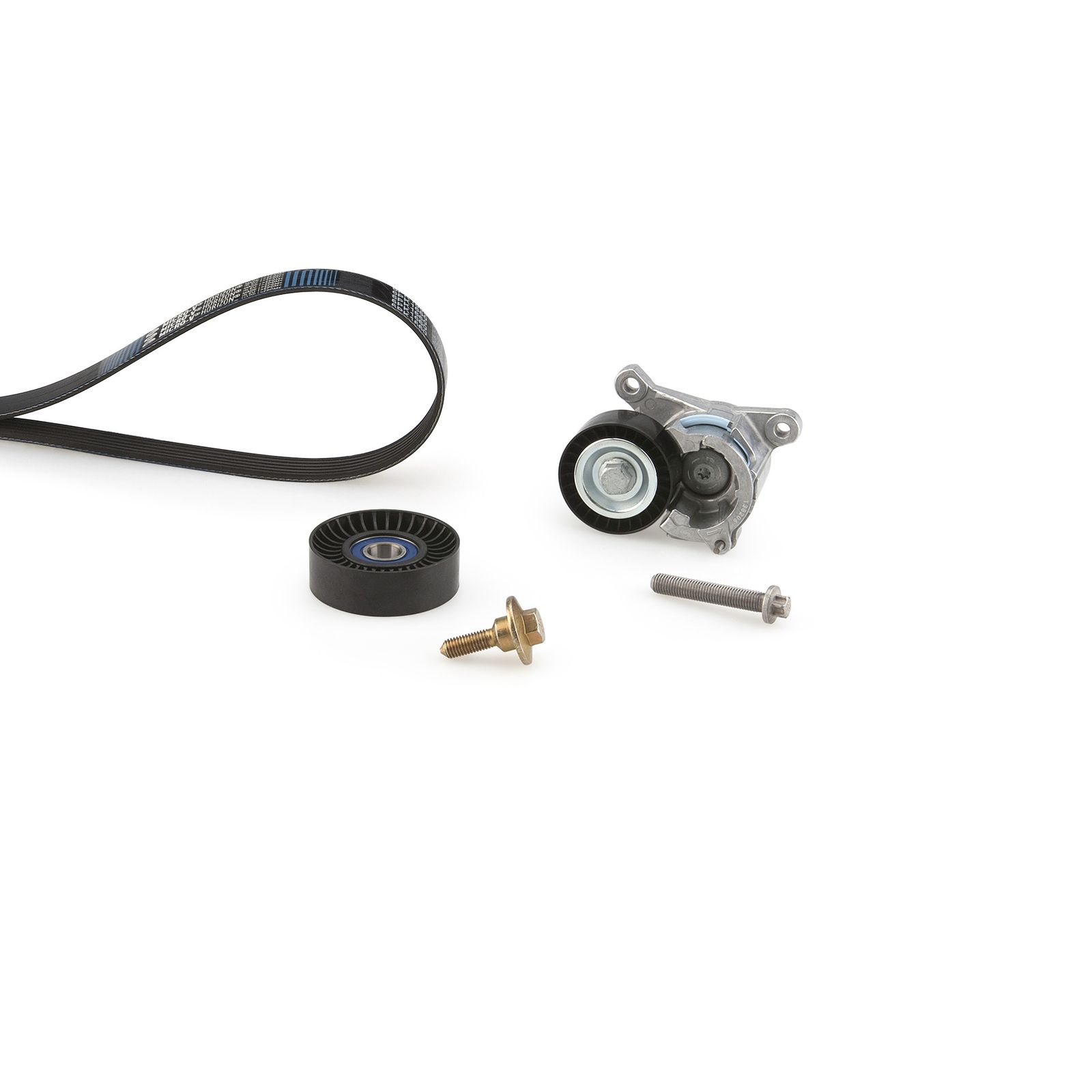 V formos rumbuotas diržas, komplektas