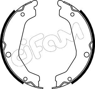 CIFAM 153-183 Brake shoe set, parking brake