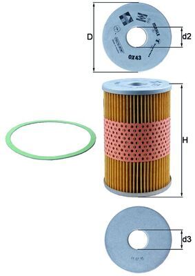 KNECHT OX 43D Oil filter