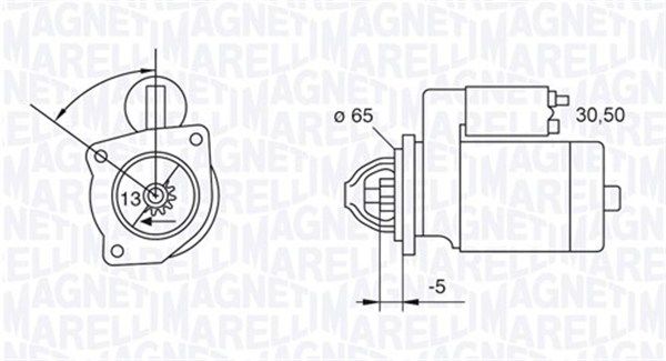 MAGNETI MARELLI 063523623010 Starter