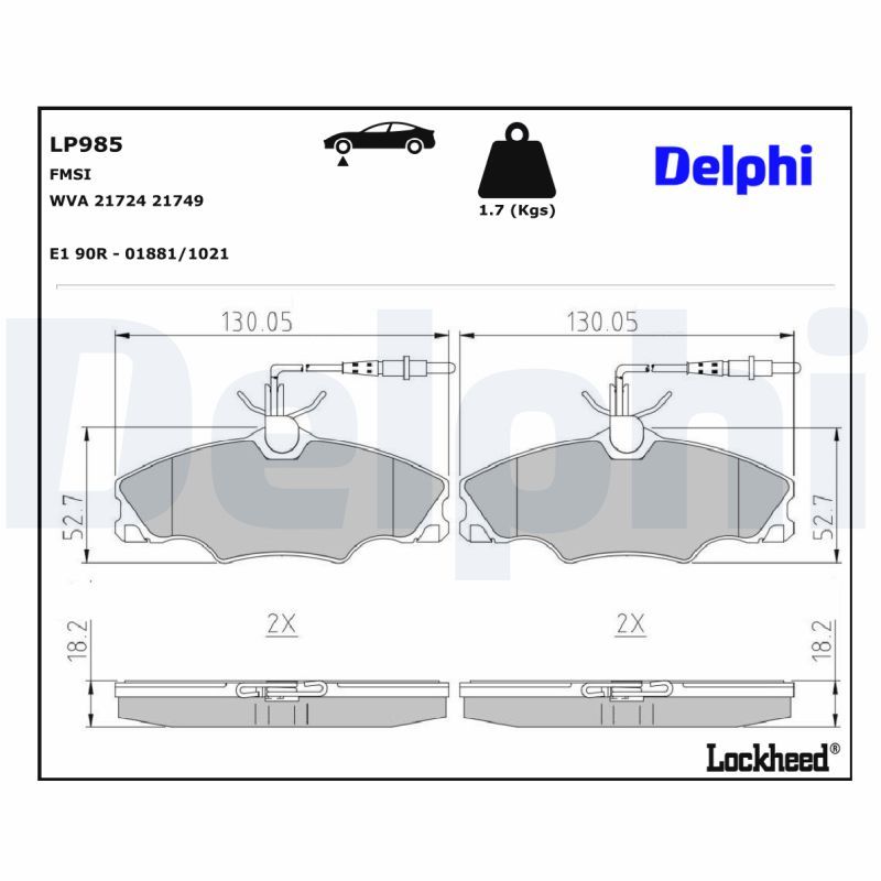 stabdžių trinkelių rinkinys, diskinis stabdys