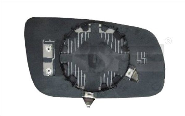 TYC 332-0016-1 Mirror glass, exterior mirror