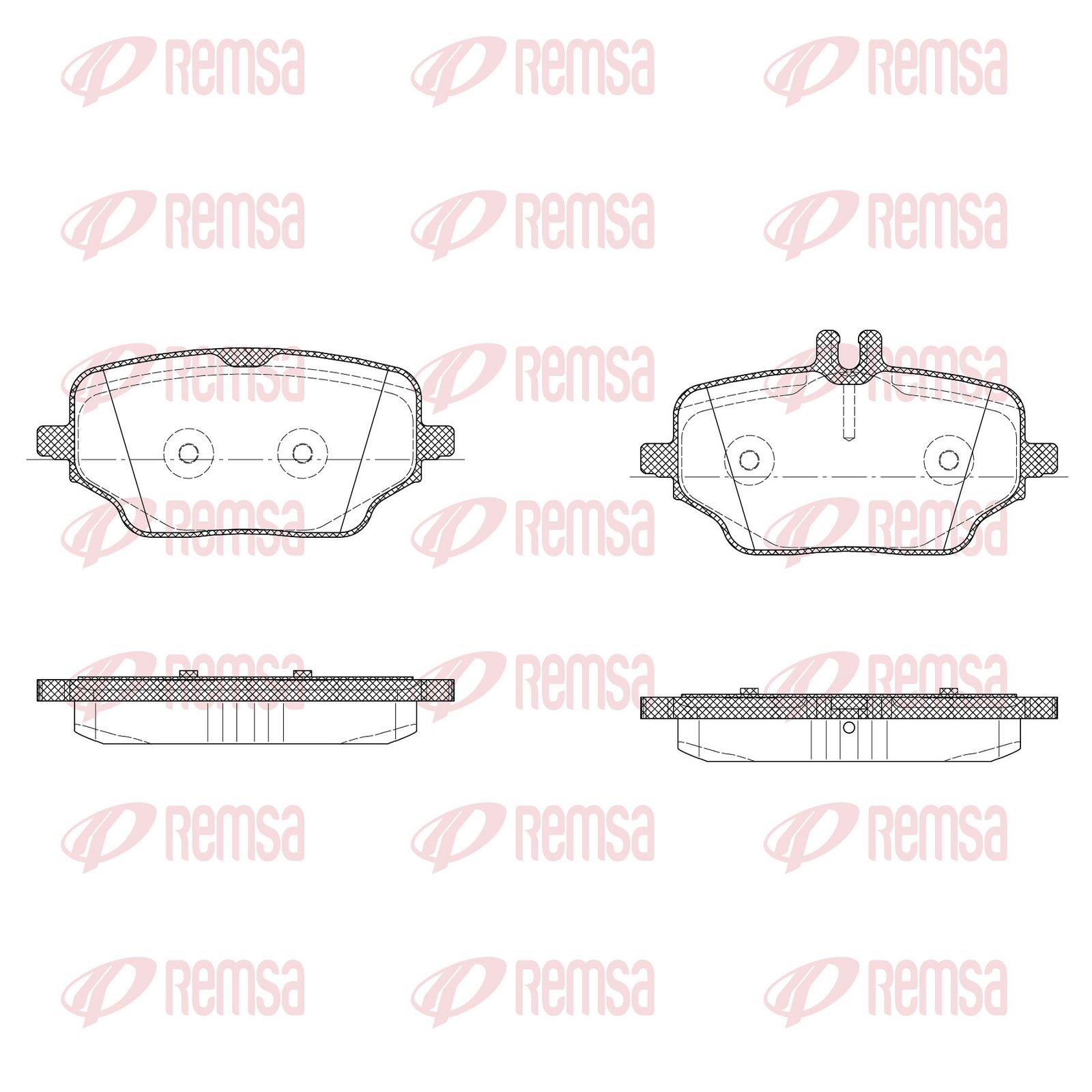 REMSA 1895.00 Brake pad set, disc brake