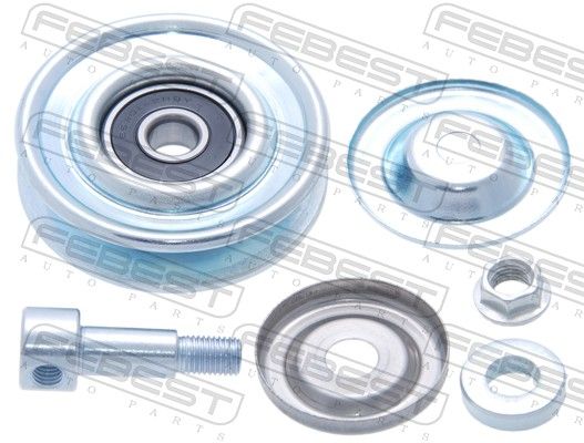 FEBEST 0287-P12 Tensioner pulley, v-ribbed belt