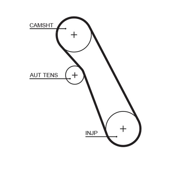 GATES 5541XS Timing belt