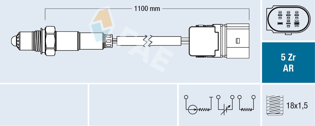 FAE 75136 Oxygen sensor