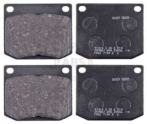 A.B.S. 36029 Brake pad set, disc brake