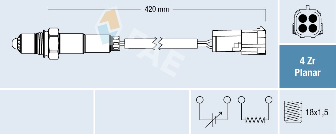 FAE 77429 Oxygen sensor