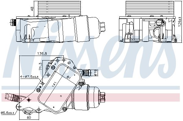 Oil Cooler, engine oil-4