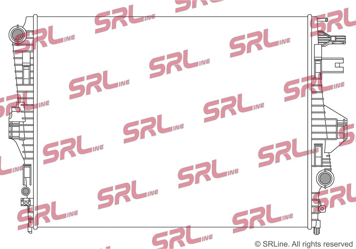 SRLINE 958208-2 Radiator, engine cooling