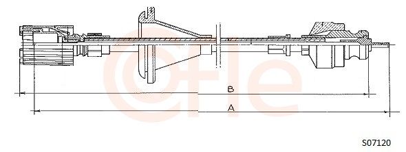 COFLE 92.S07120 Speedometer cable