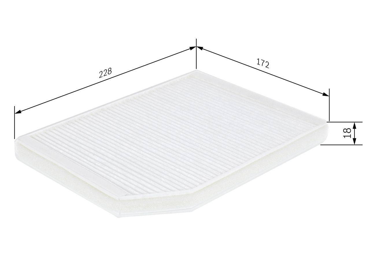 BOSCH 1 987 432 027 Filter, cabin air