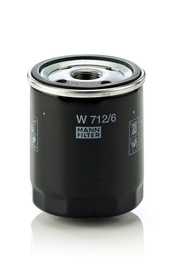 MANN-FILTER W 712/6 Oil filter, turbocharger