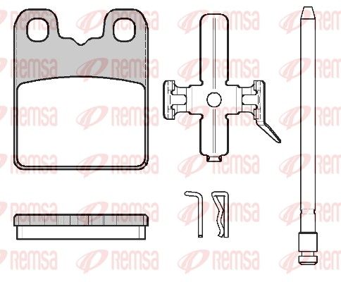 REMSA 1797.00 Brake pad set, disc brake