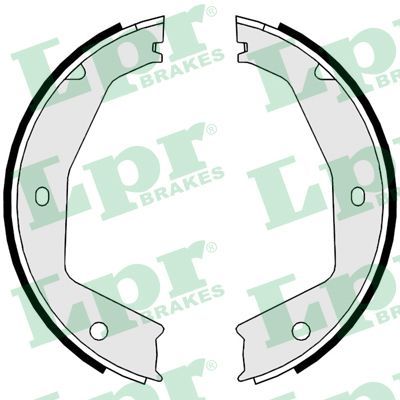LPR 09670 Brake shoe set, parking brake