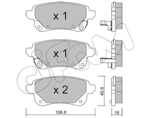Brake Pad Set, disc brake