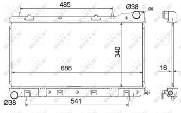 Radiator, engine cooling-1
