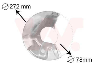 Splash Guard, brake disc-main