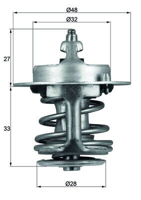 MAHLE TX 63 83 Thermostat, coolant