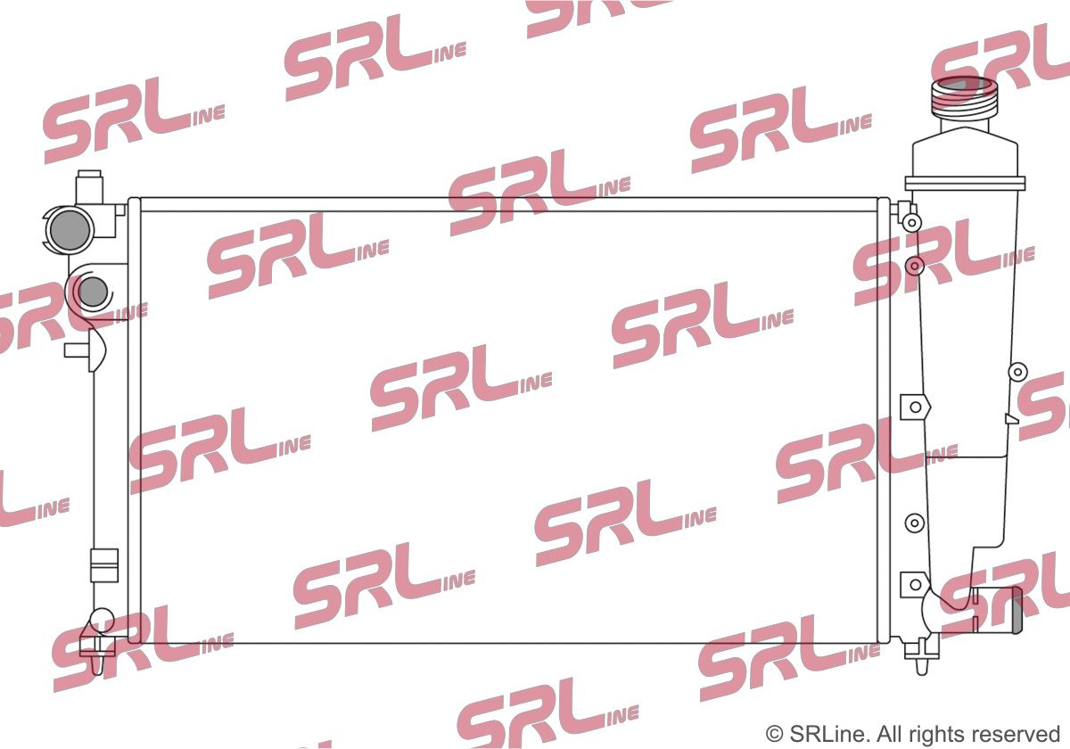 SRLINE 570608-7 Radiator, engine cooling