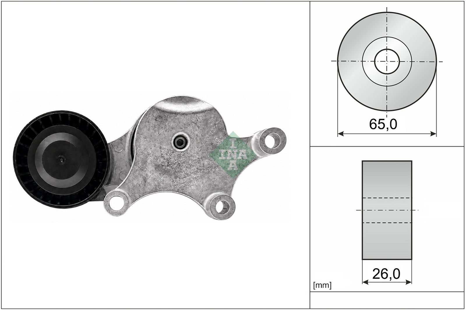 SCHAEFFLER INA 534 0075 20 Belt tensioner, v-ribbed belt