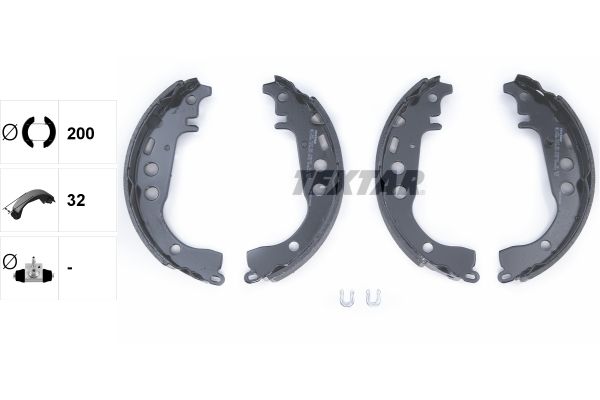 TEXTAR 91053500 Brake shoe set