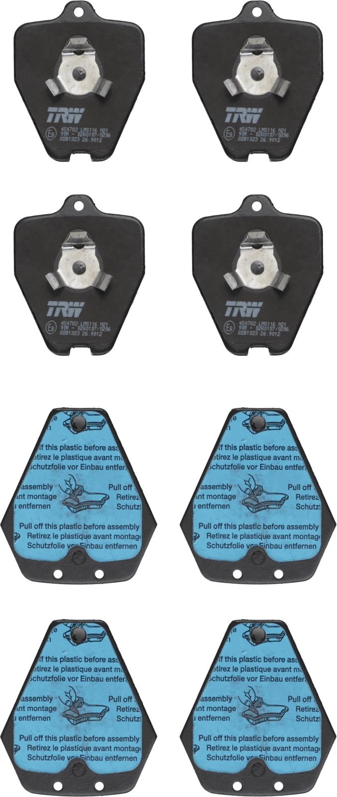TRW GDB1323 Brake pad set, disc brake