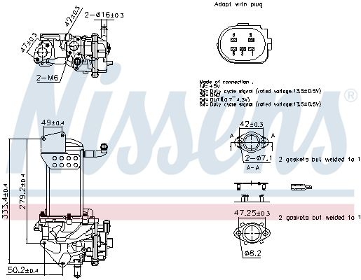NISSENS 98359 Egr module