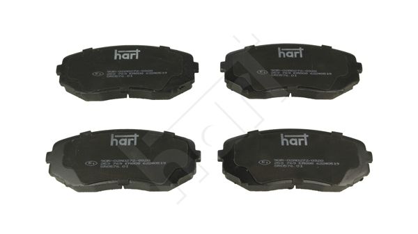 HART 253 769 Stabdžių trinkelių rinkinys, diskinis stabdys