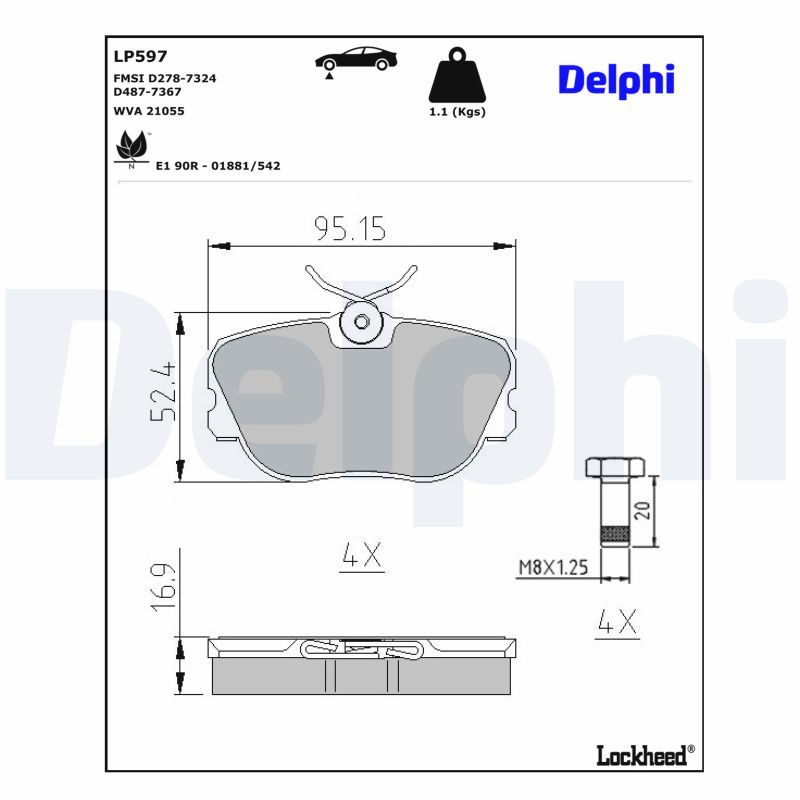 Brake Pad Set, disc brake