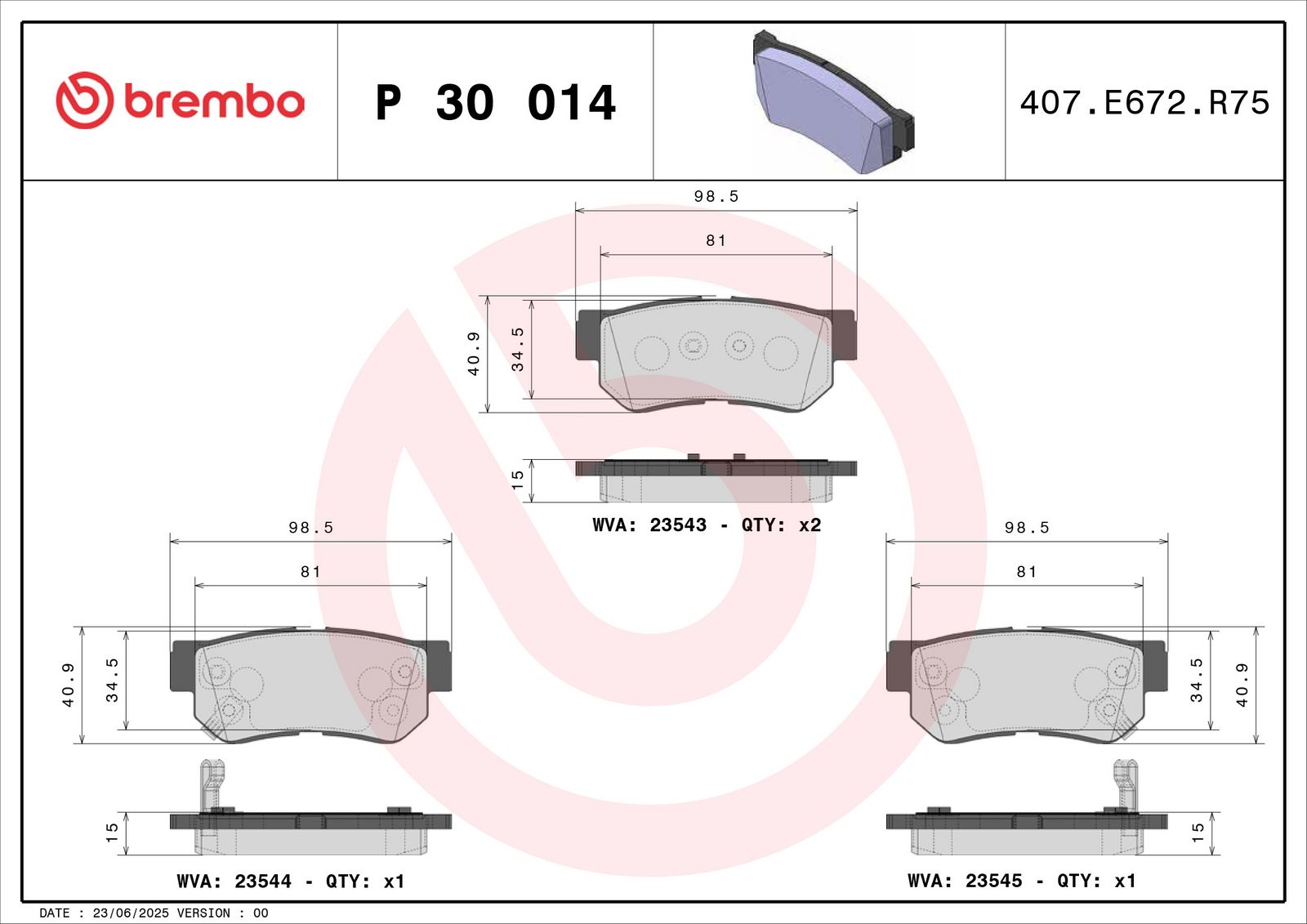 Brake Pad Set, disc brake-1