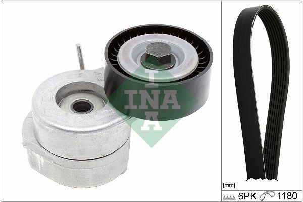 SCHAEFFLER INA 529 0286 10 V-ribbed belt set