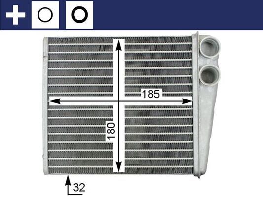 MAHLE AH 208 000S Heat exchanger, interior heating