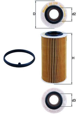 KNECHT OX 379D Oil filter