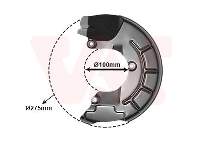 VAN WEZEL 5829371 Splash guard, brake disc