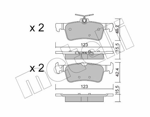 Brake Pad Set, disc brake