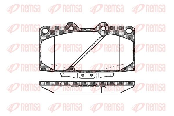REMSA 0599.04 Brake pad set, disc brake