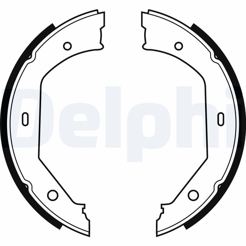 DELPHI LS1857 Brake shoe set