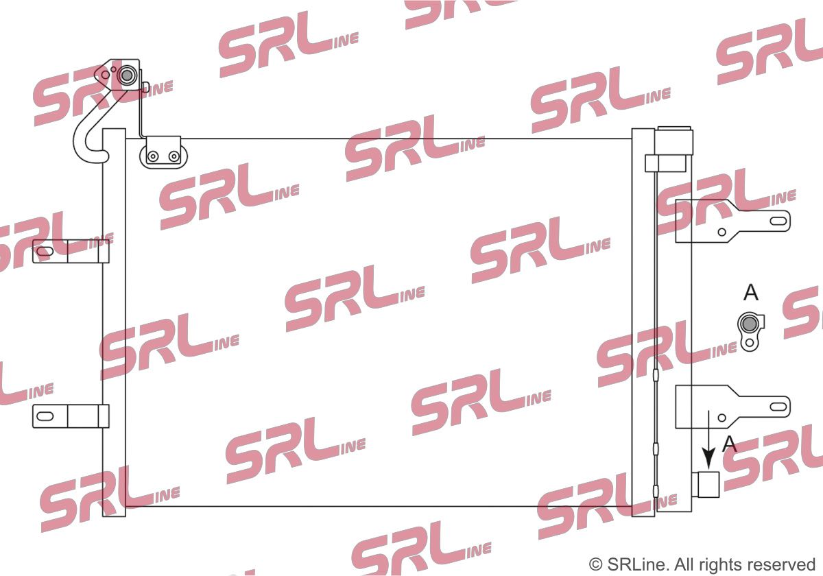 SRLINE 6913K8C1S Condenser, air conditioning
